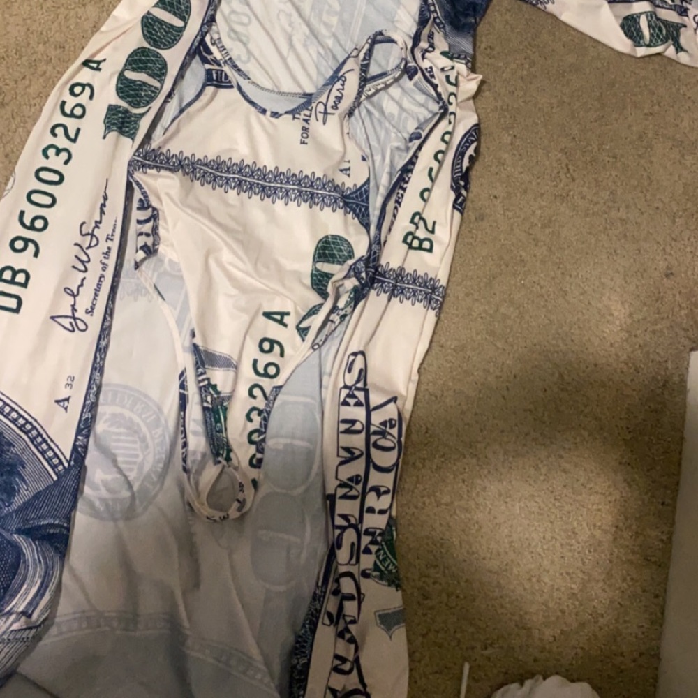 Two piece coverup and swimsuit